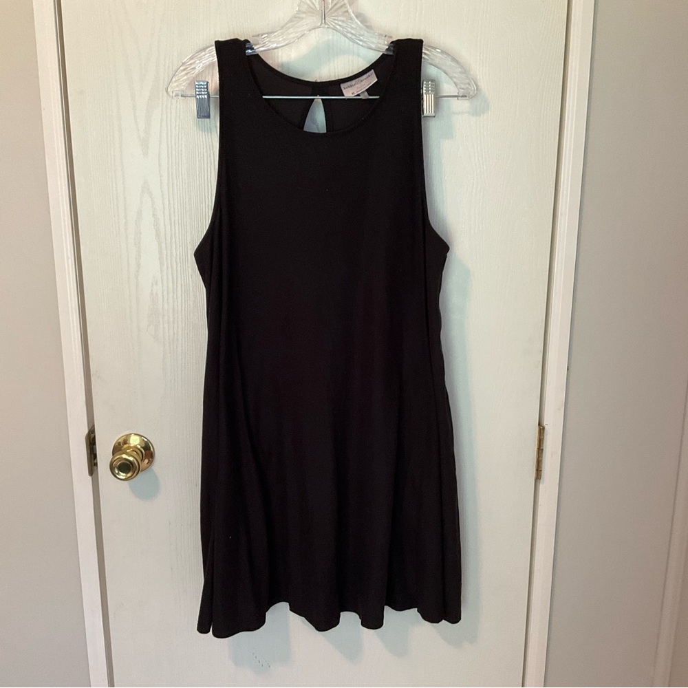 Black Sleeveless Jersey Dress Size XL
